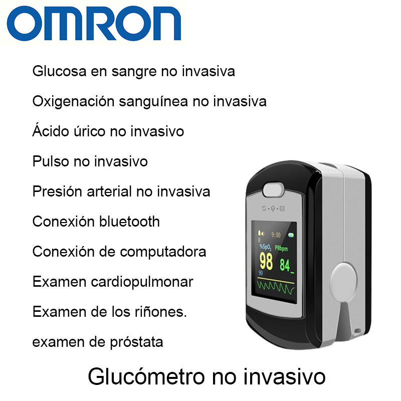 T04 (Nivel de azúcar en sangre no invasivo + Oxígeno en sangre no invasivo + Ácido úrico no invasivo + Frecuencia cardíaca no invasiva + Presión arterial no invasiva + Prueba cardiopulmonar + Prueba de riñón + Prueba de próstata + Conexión Bluetooth + Conexión a computadora)